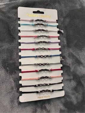 Fashion Jewelry 12pcs Infinity Decor Bracelet